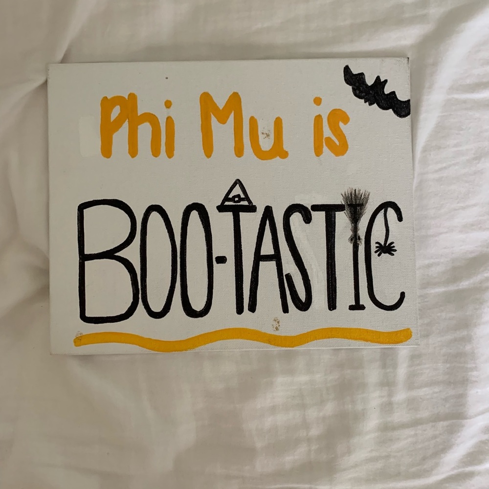 Phi Mu Halloween Canvas